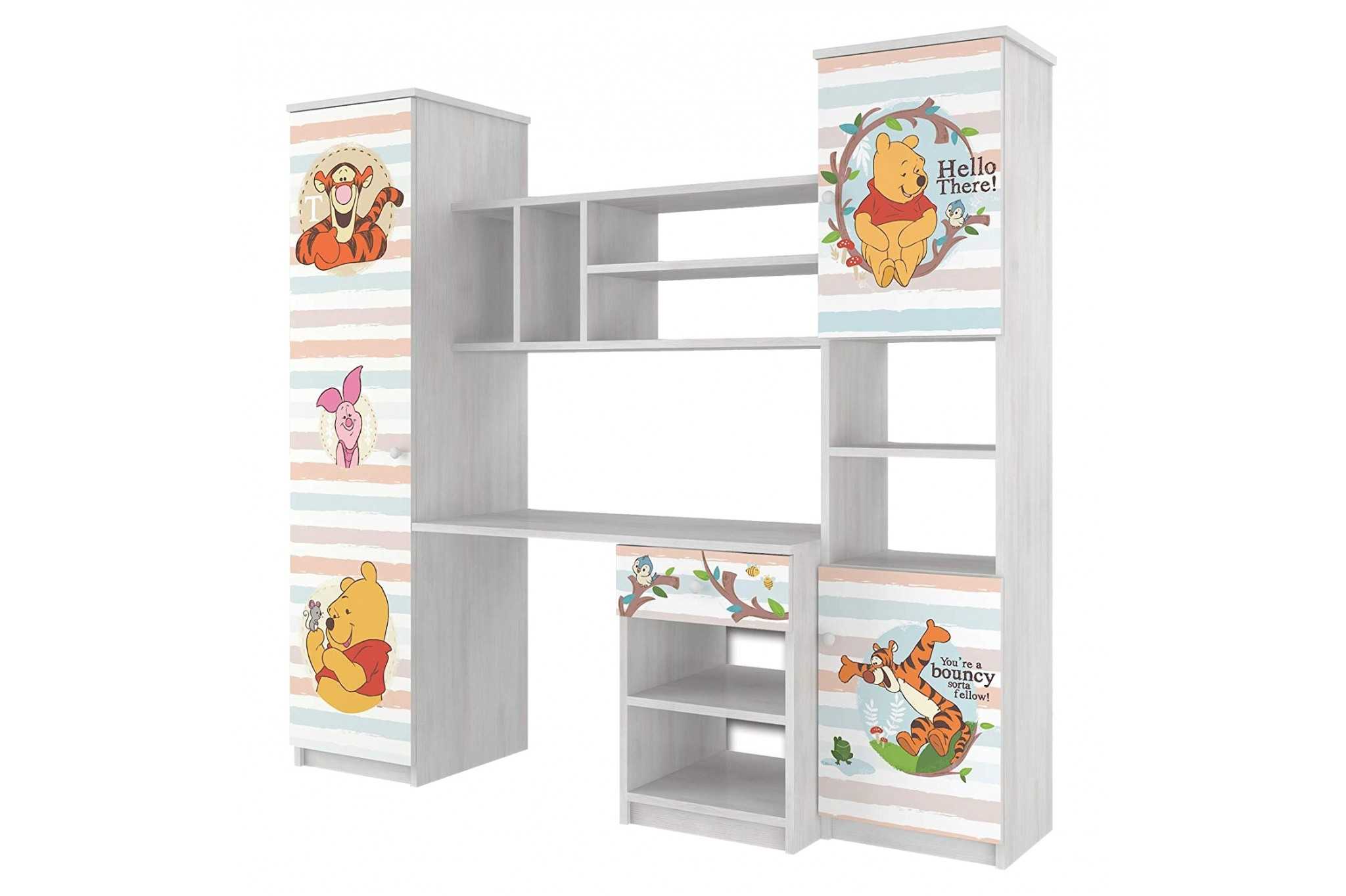 Disney Wandschrank für Kinderzimmer Kinderschreibtisch Schreibtisch für Schulkind Schülerschreibtisch Wandschrank mit Schubladen