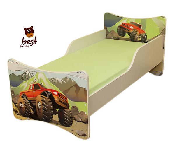 KINDERBETT BETT JUGENDBETT EINZELLBETT AUTO MONSTER TRUCK